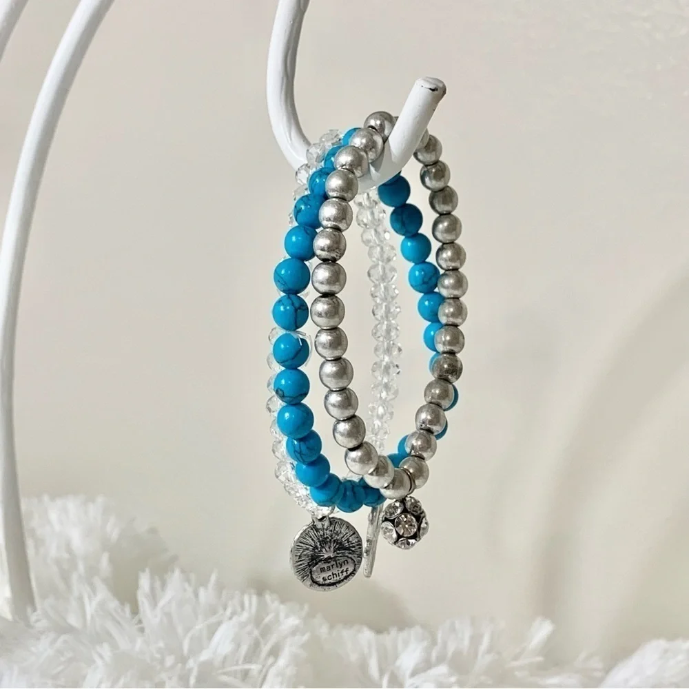 NWOT layered turquoise bracelet